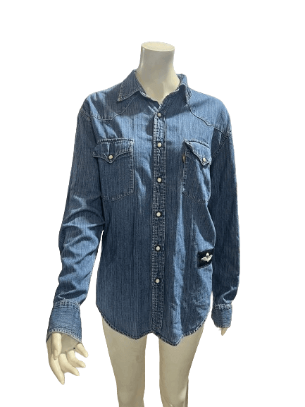 Vintage wholesale denim shirt from 70s to 00s, part of 10Kg to 100Kg mix, grade A quality, vintage fashion, European and USA mix shirts