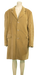 Beige corduroy men's overcoat with buttons displayed on a mannequin