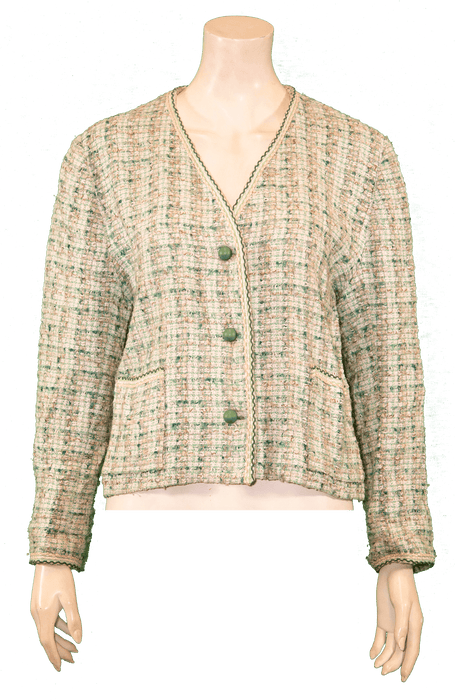 Vintage wholesale women's winter blazer from the 70s with button details, part of a grade A mix pack for vintage fashion enthusiasts