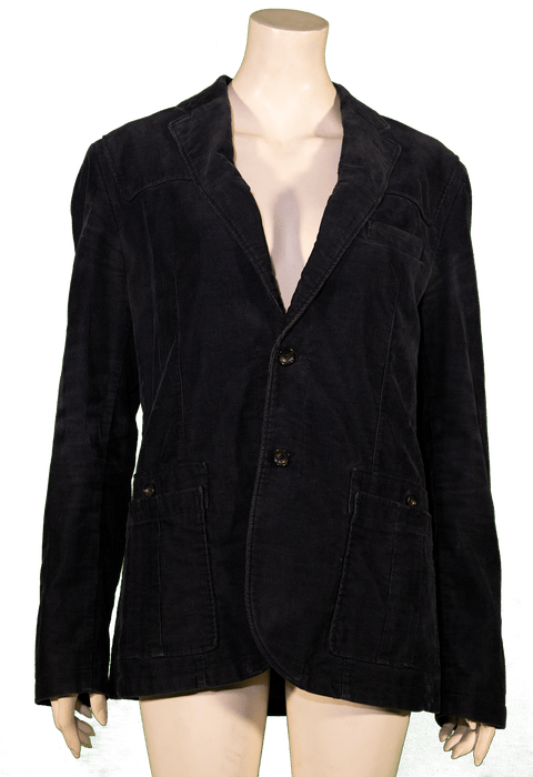 Classic black blazer on a mannequin displaying elegant and timeless fashion.