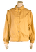 Yellow button-up jacket with long sleeves on a mannequin