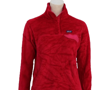 Vintage Patagonia red fleece pullover from MIX PATAGONIA FLEECES pack - Vintage wholesale, vintage clothes, vintage fashion