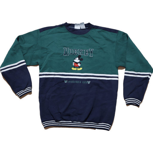 Vintage Disney Mickey Mouse sweatshirt from the MIX DISNEY pack, featuring retro 70s to 00s fashion. Vintage Wholesale clothing