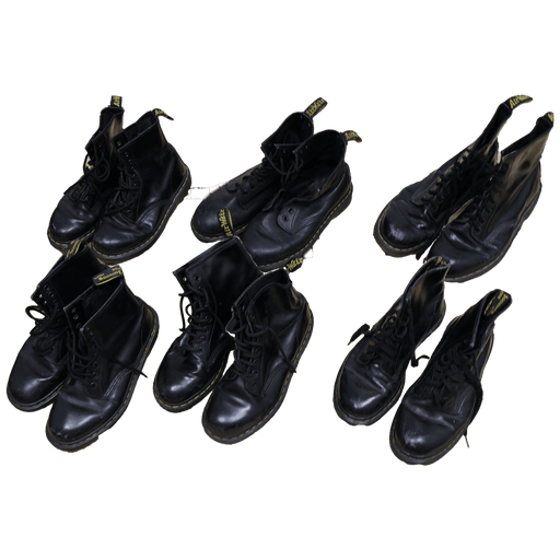 Vintage Wholesale Dr. Martens Leather Boots 70s-00s Mix, Grade A Quality, 10Kg or 20Kg Batch, European Vintage Fashion.