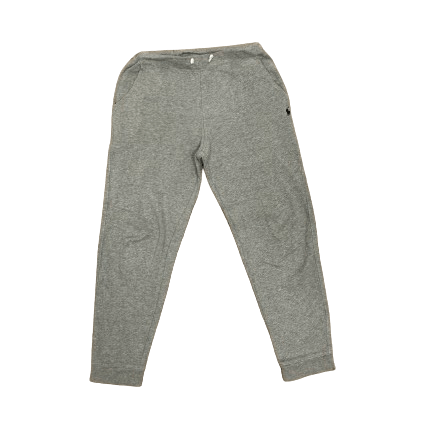 Vintage grey cotton trousers from MIX BRANDED batch, 70s to 00s, available in 10Kg, 20Kg, 45Kg packs. Grade A quality.